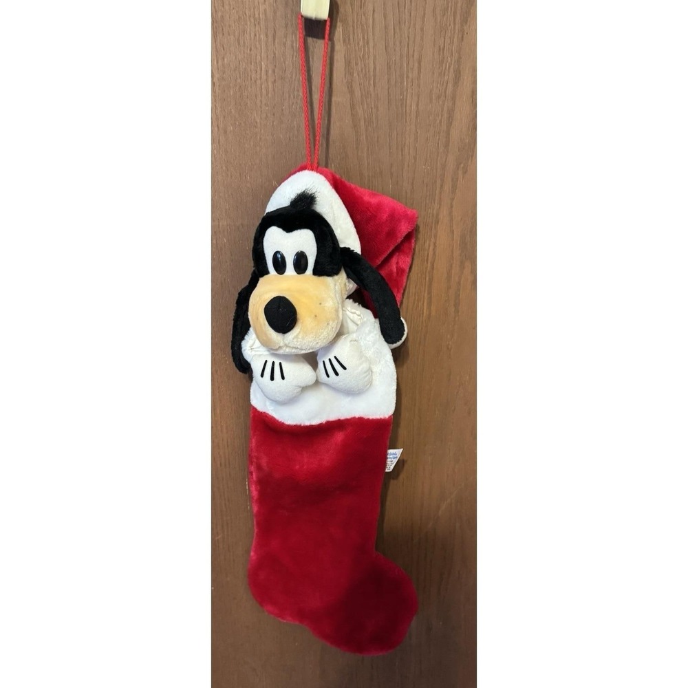Disneyland Walt Disney World Christmas Collection 3D Plush Goofy Stocking Tub10